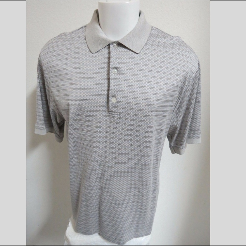 XL Gray Plaid Bobby Jones Mens Cotton #60P Golf Polo Shirt